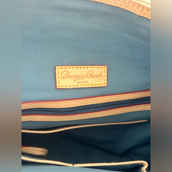 Dooney & Bourke Vanessa Paint Splatter Satchel Crossbody zipper tote like new - Picture 8 of 15